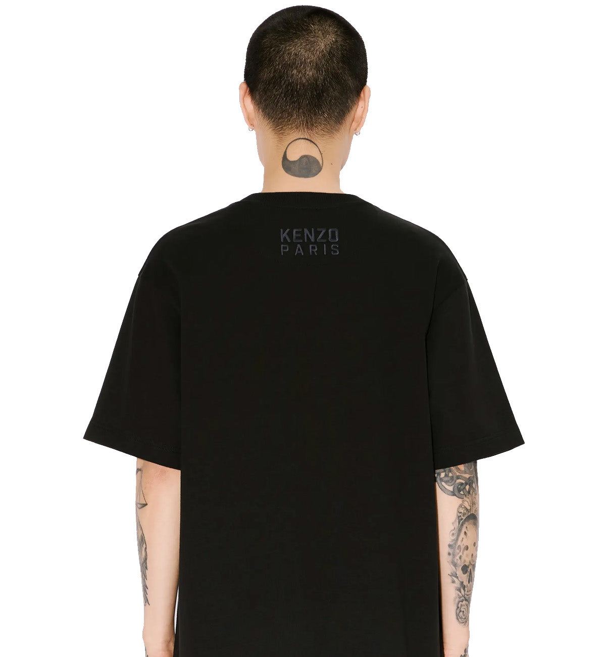 Kenzo Embroidered Happy Tiger T-Shirt (Black)