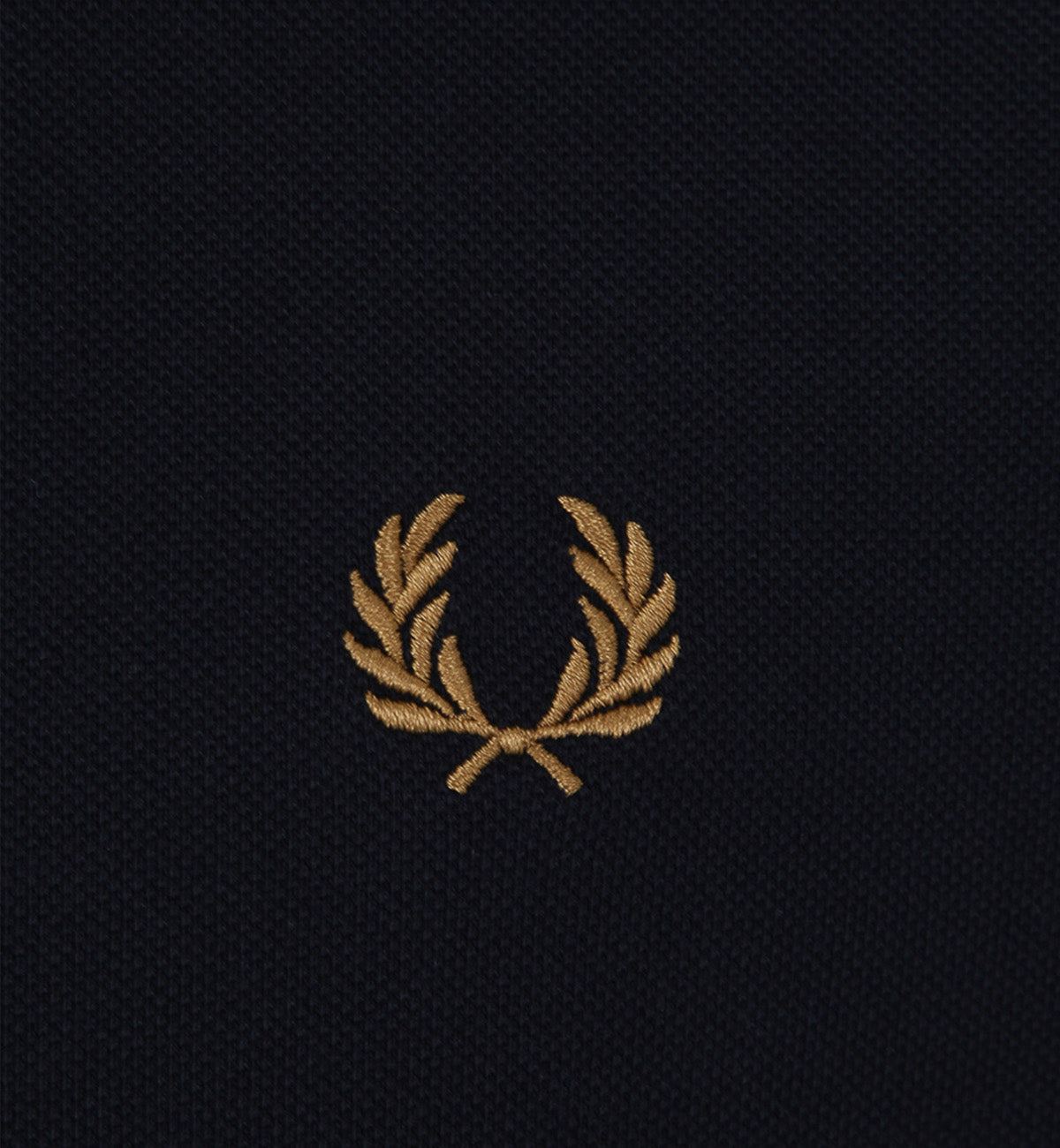 Fred Perry Orange Double Stripe Navy Polo Shirt