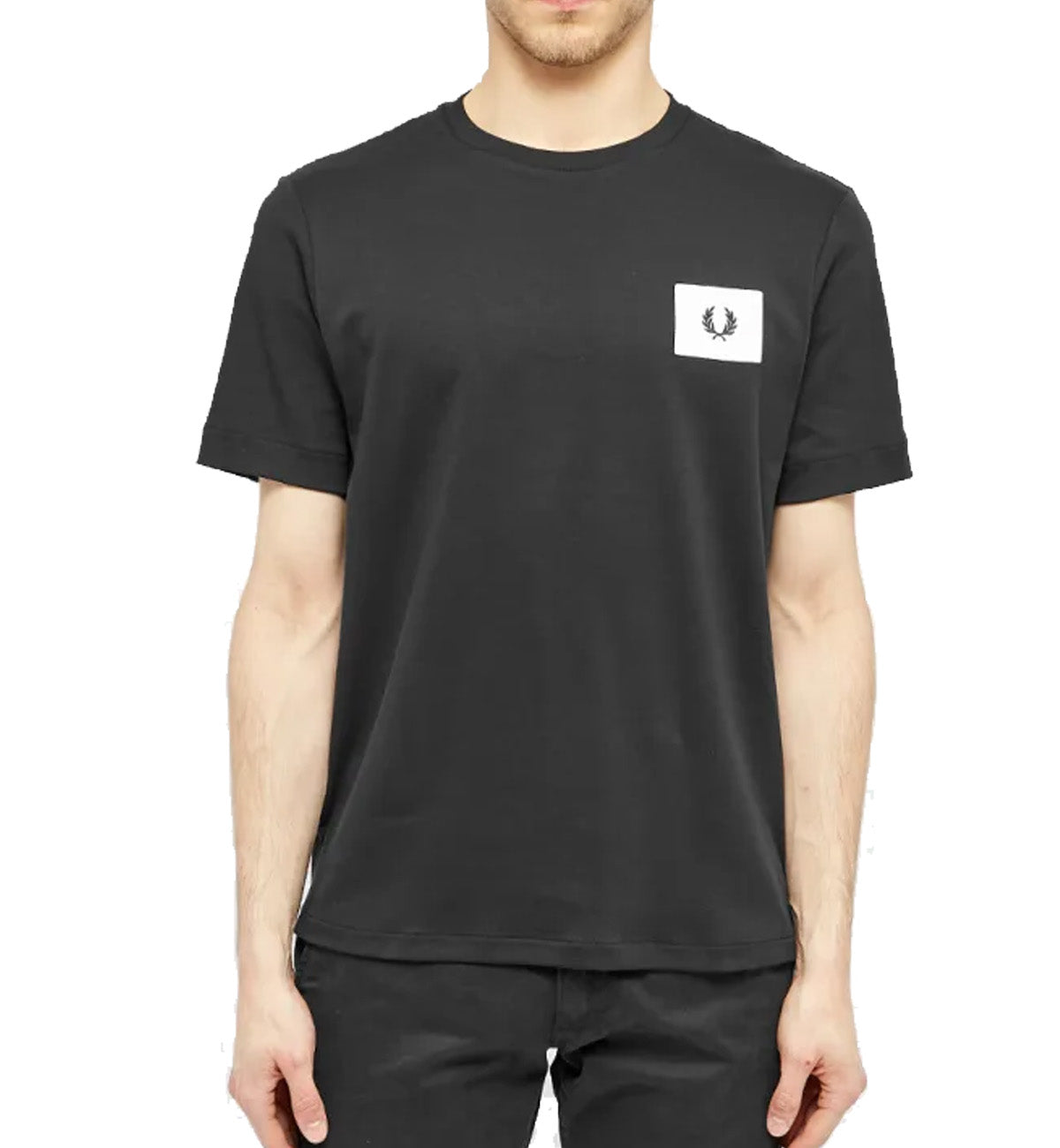 Fred Perry Acid Bright Logo T-Shirt (Black)