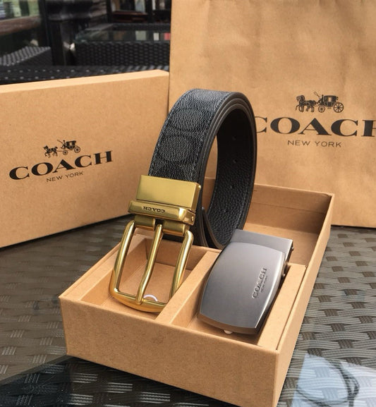 Coach Double Buckle Head Belt V2