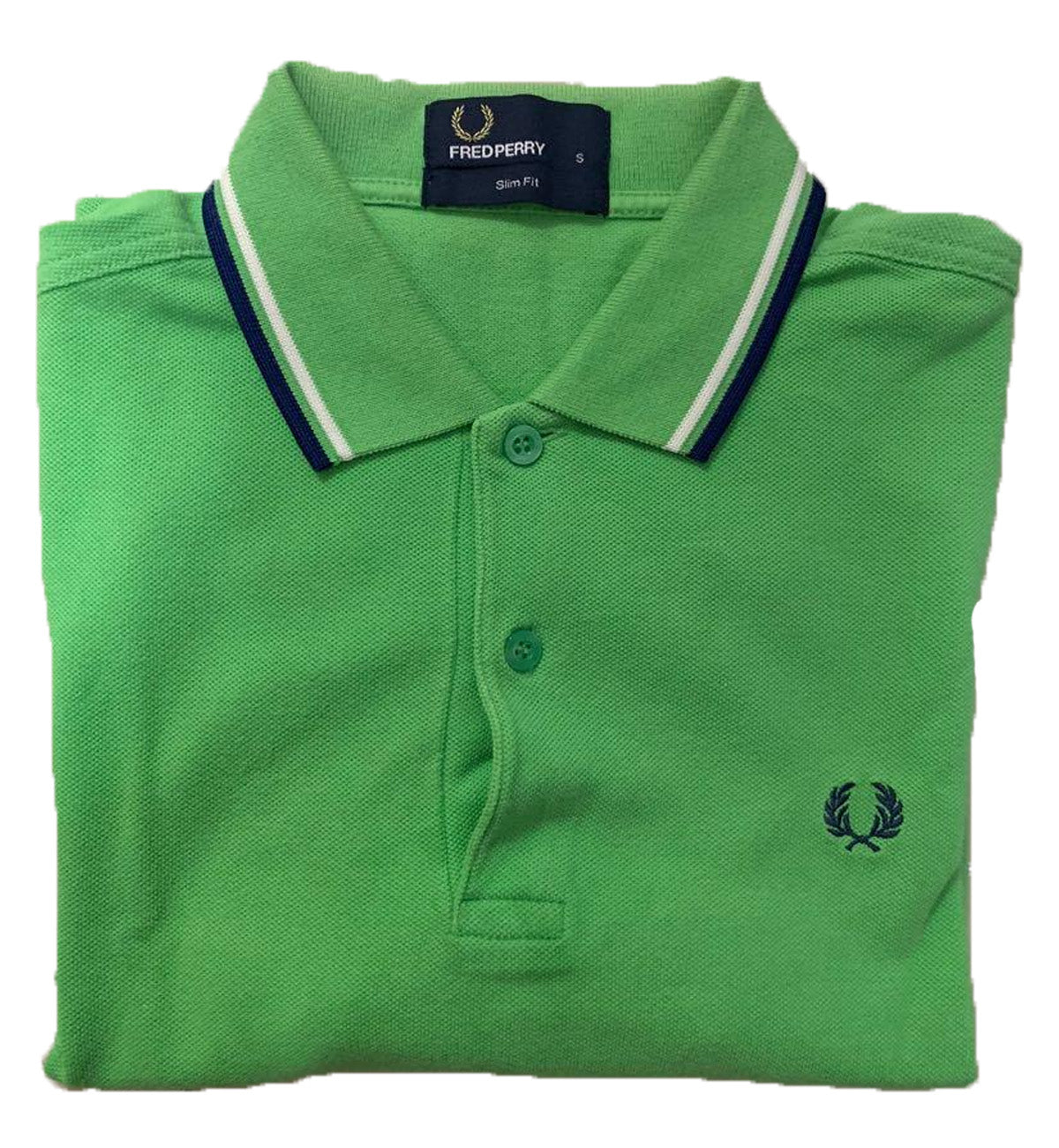 Fred Perry Black White Stripe Acid Polo Shirt