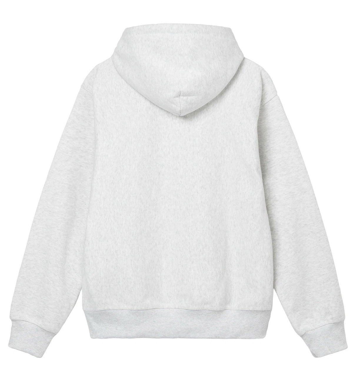 Stussy Stock Logo Applique Hoodie (Ash Heather)