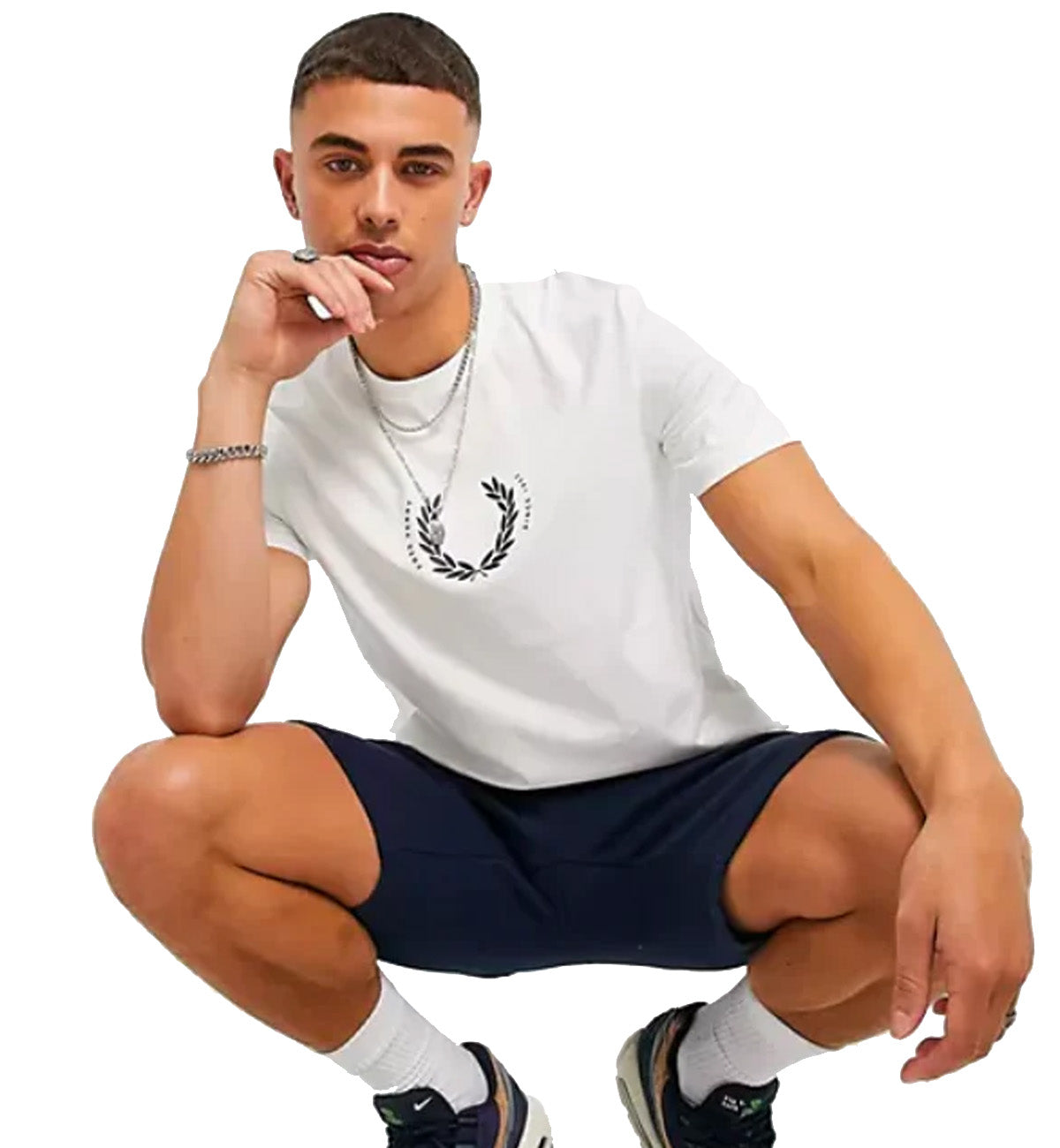 Fred Perry Laurel Wreath T-Shirt (White)