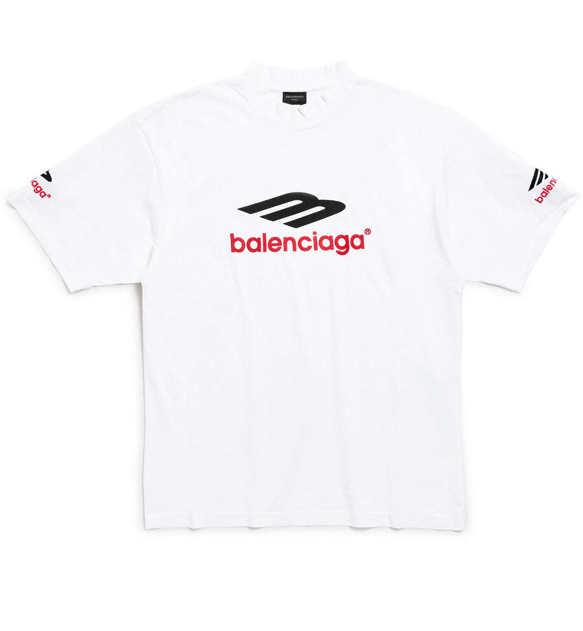 Balenciaga 3B Sports Icon T-shirt Medium Fit In White