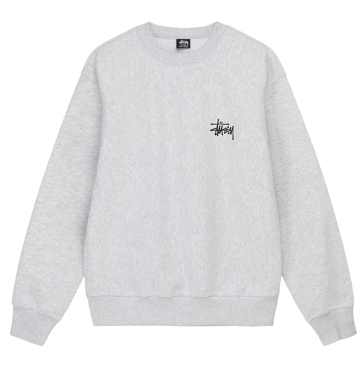 Stussy Basic Crew Sweatshirt (Ash Heater)