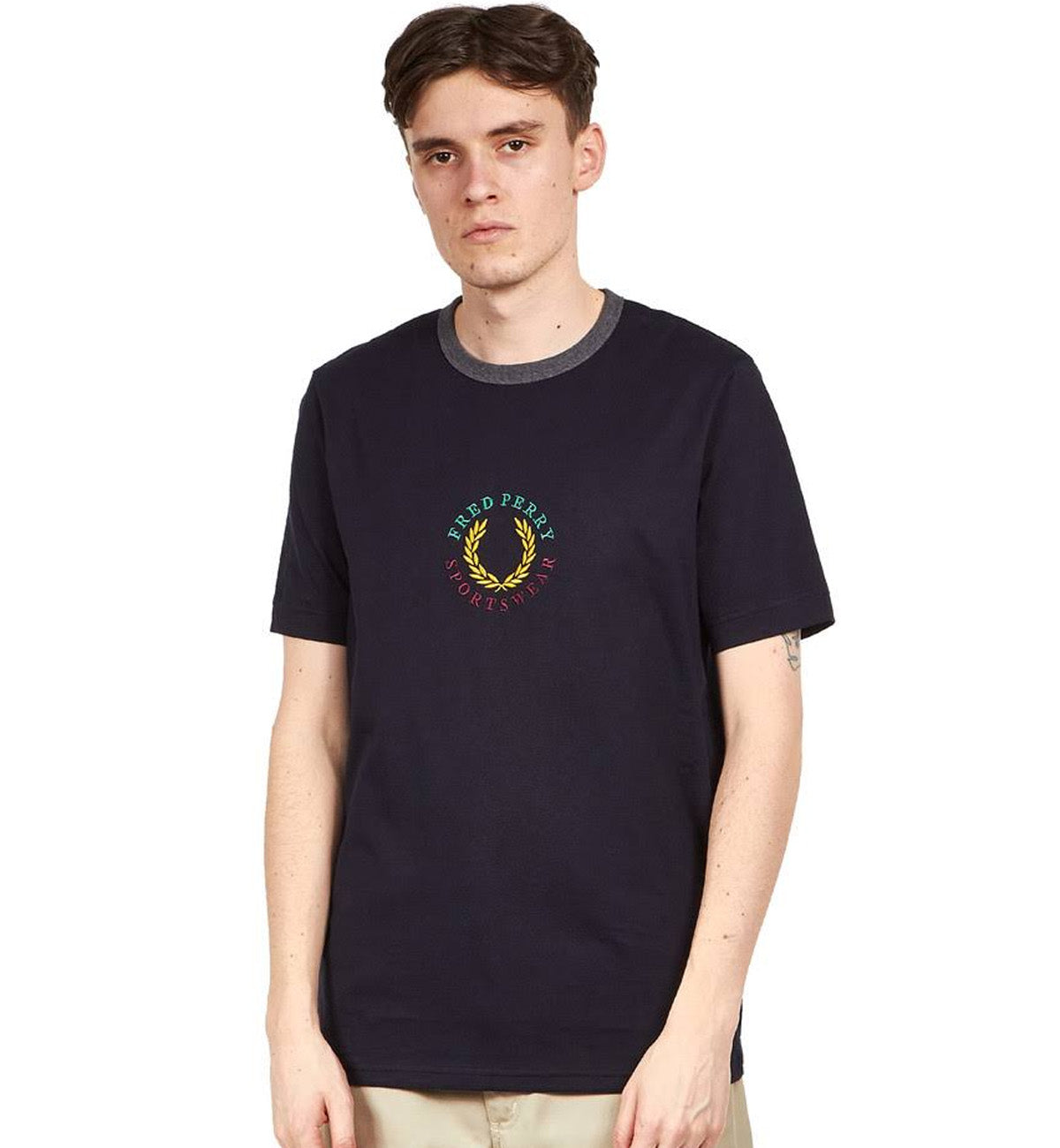 Fred Perry Archive Embroidery T-Shirt (Black)