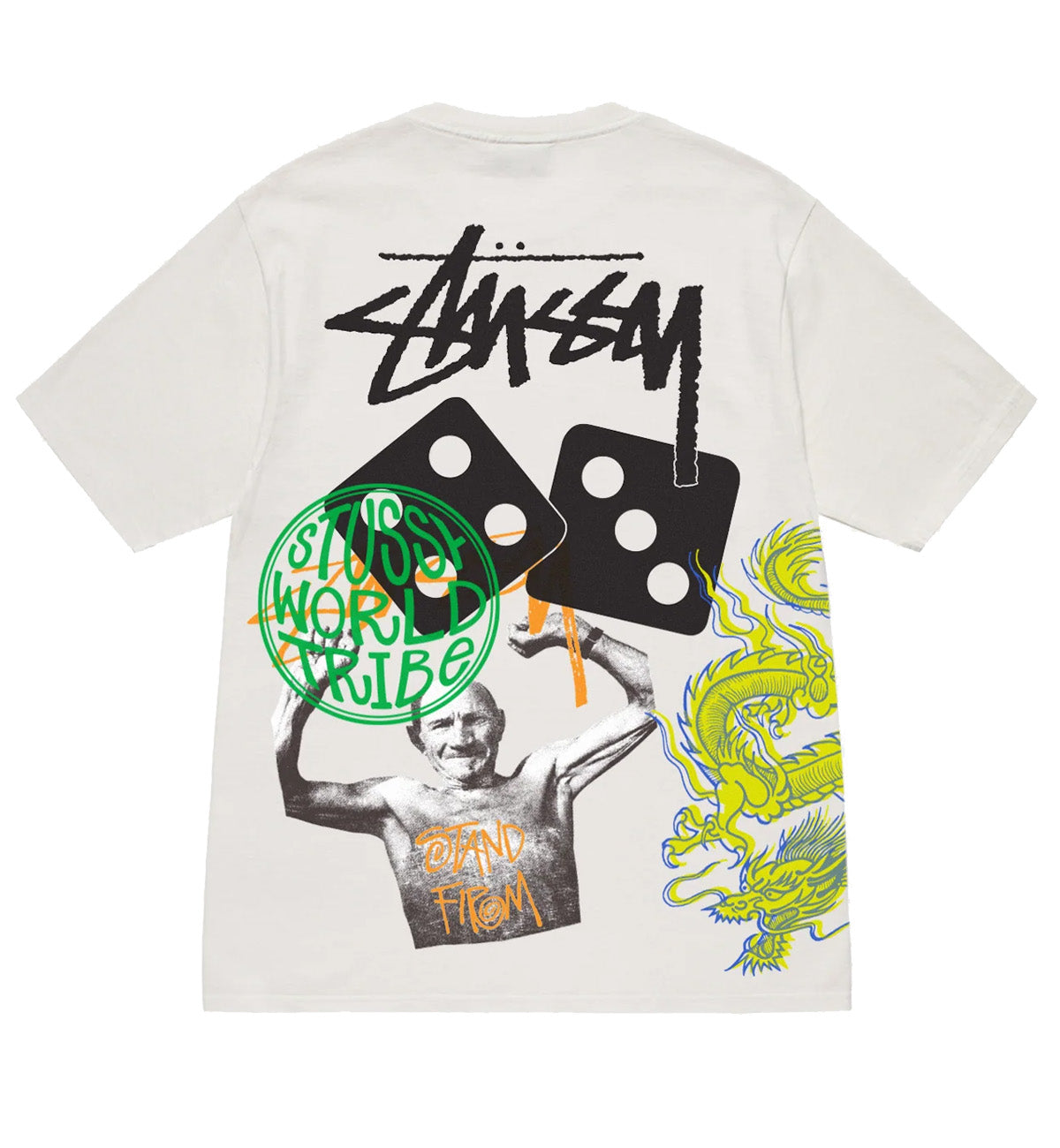 Stussy Strike Tee Pigment Dyed (White)