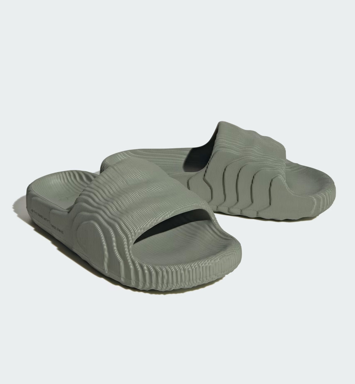 Adidas Adilette 22 Slide - Silver Green