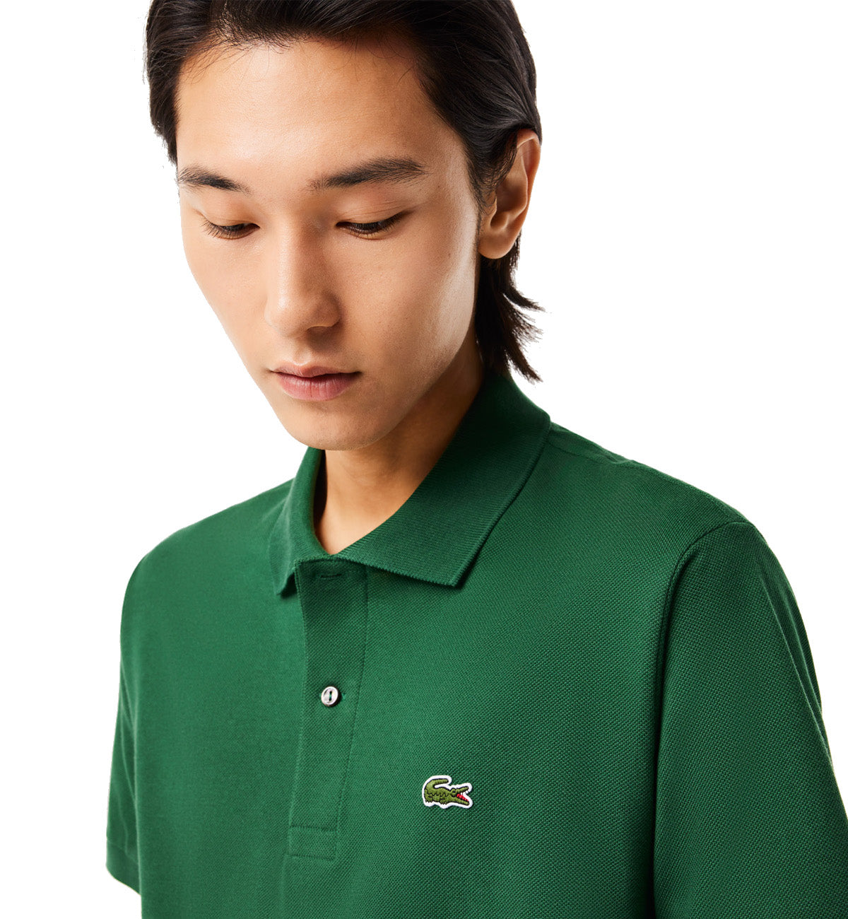 Lacoste Classic Fit Cotton Polo Shirt (Dark Green)