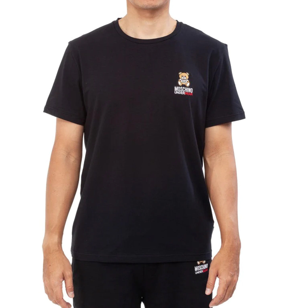 Moschino Underbear Chest Logo T-shirt (Black)