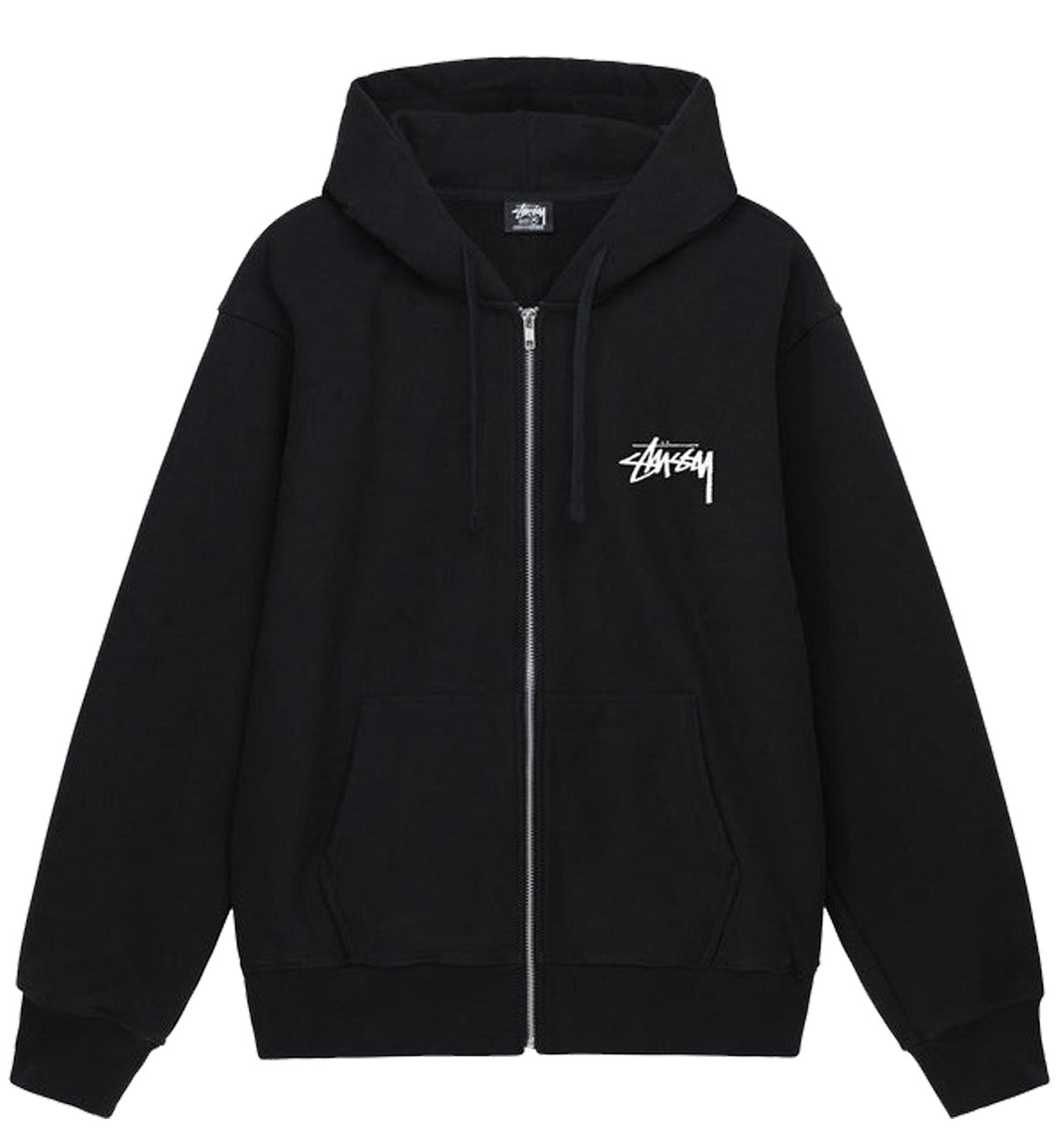 Stussy Burning Stock Zip Hoodie (Black)
