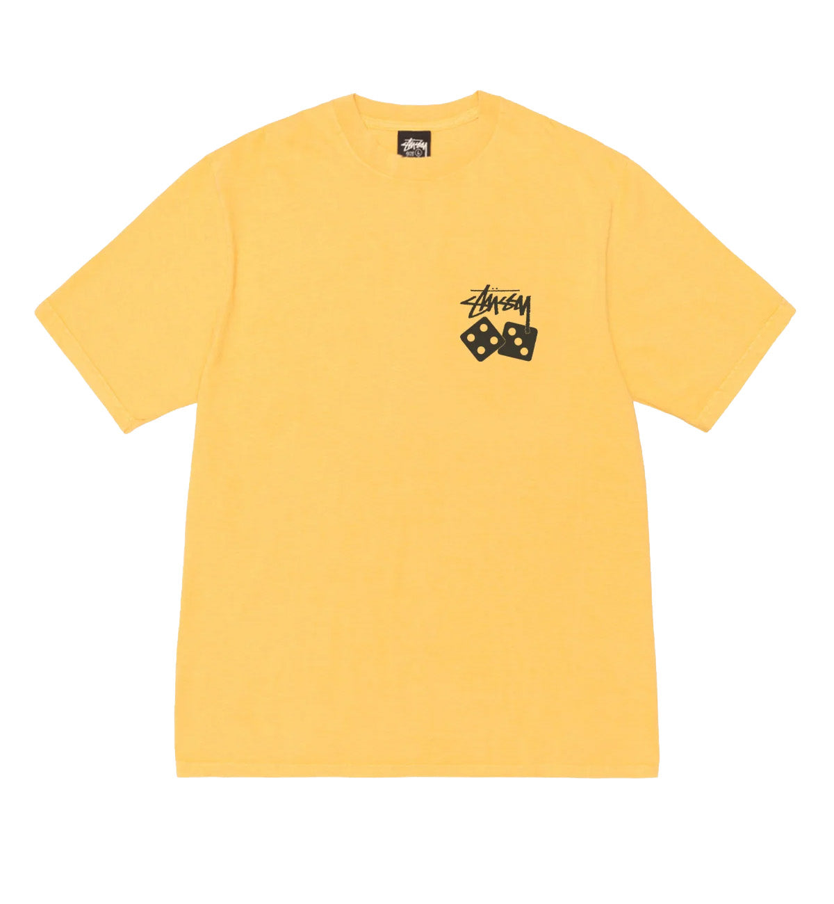 Stussy Dice Pig Dyed Tee (Yellow)