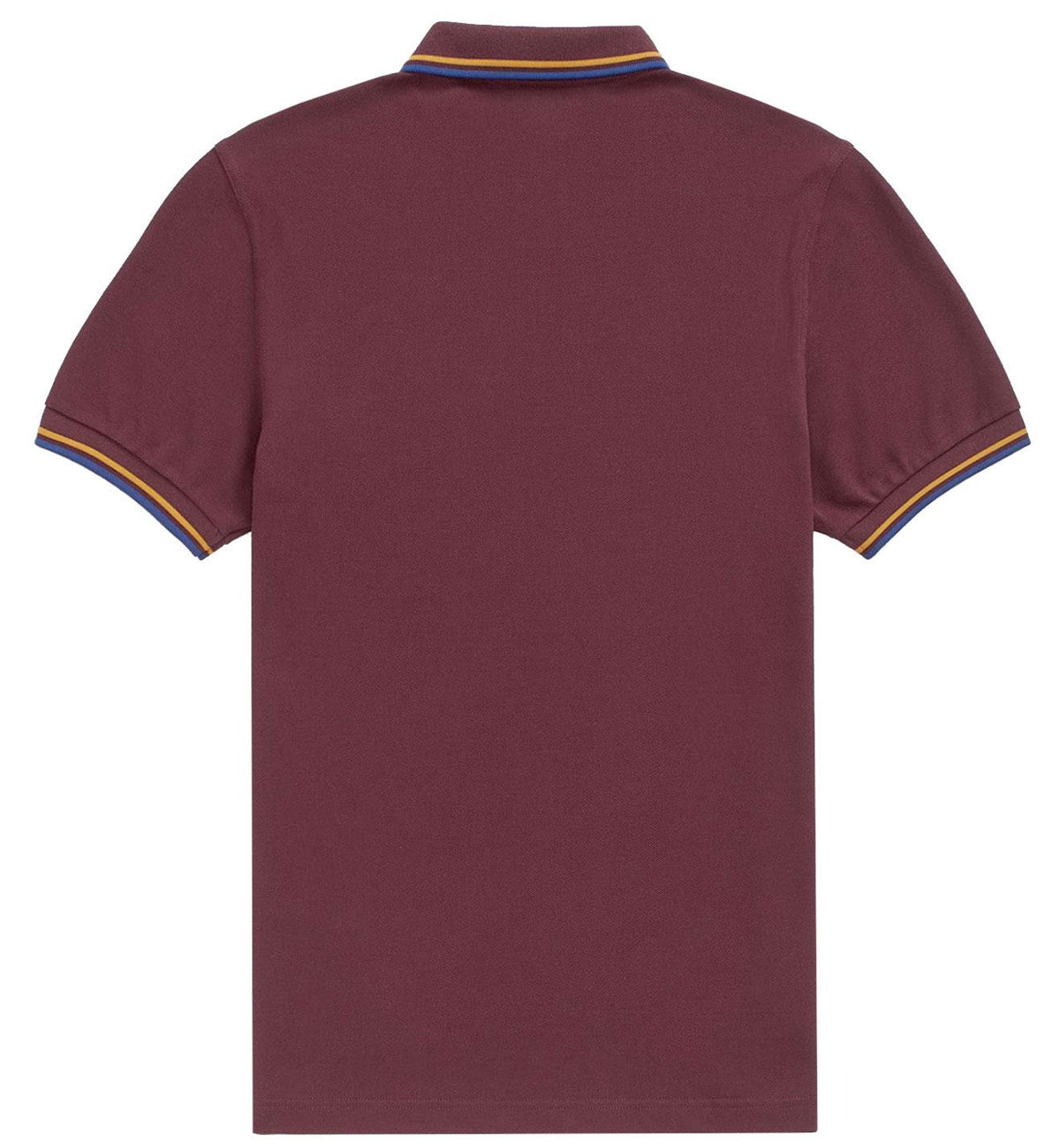 Fred Perry Blue Yellow Stripe Plum Polo Shirt