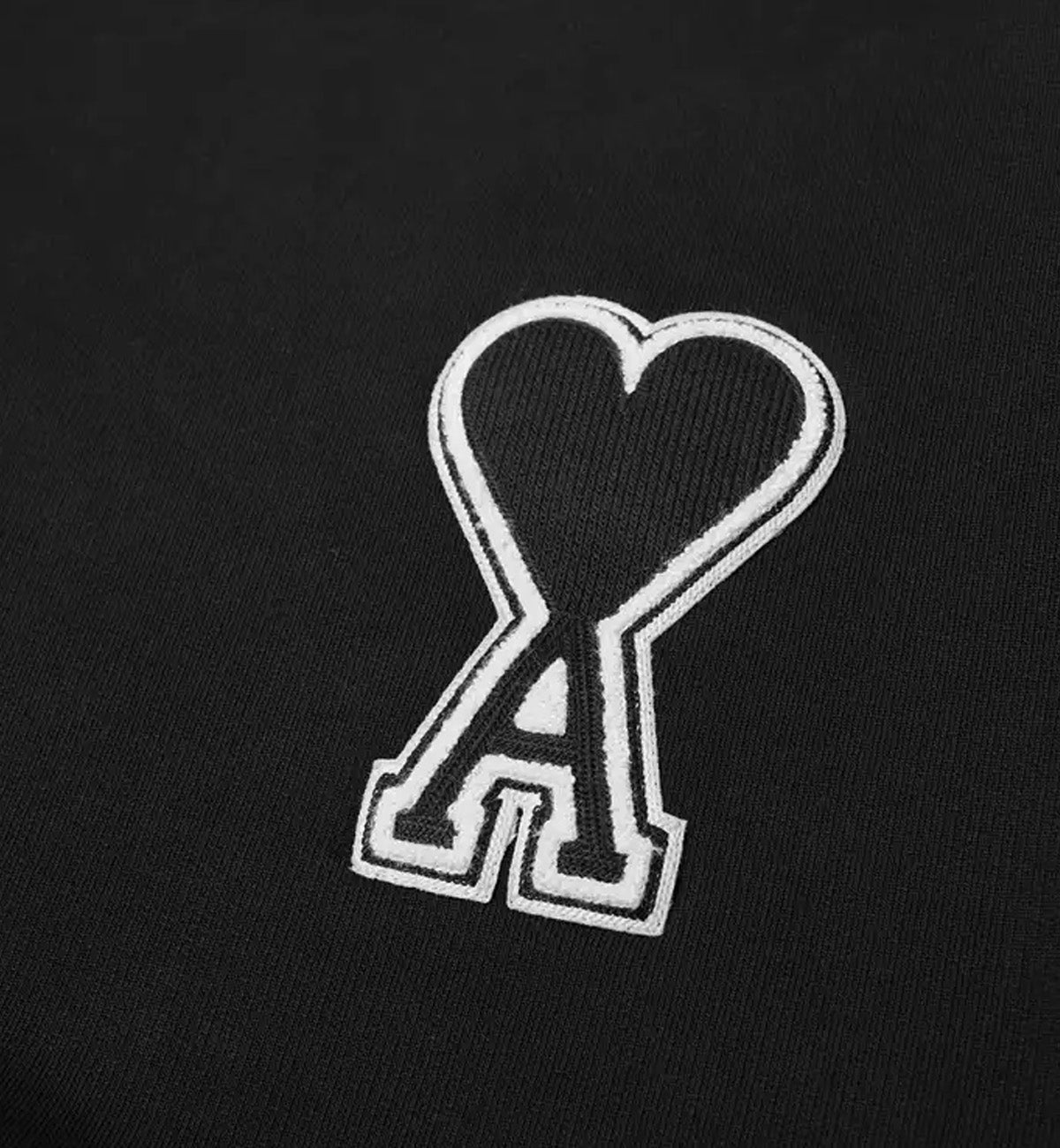 Ami Sweatshirt Outline Heart (Black)