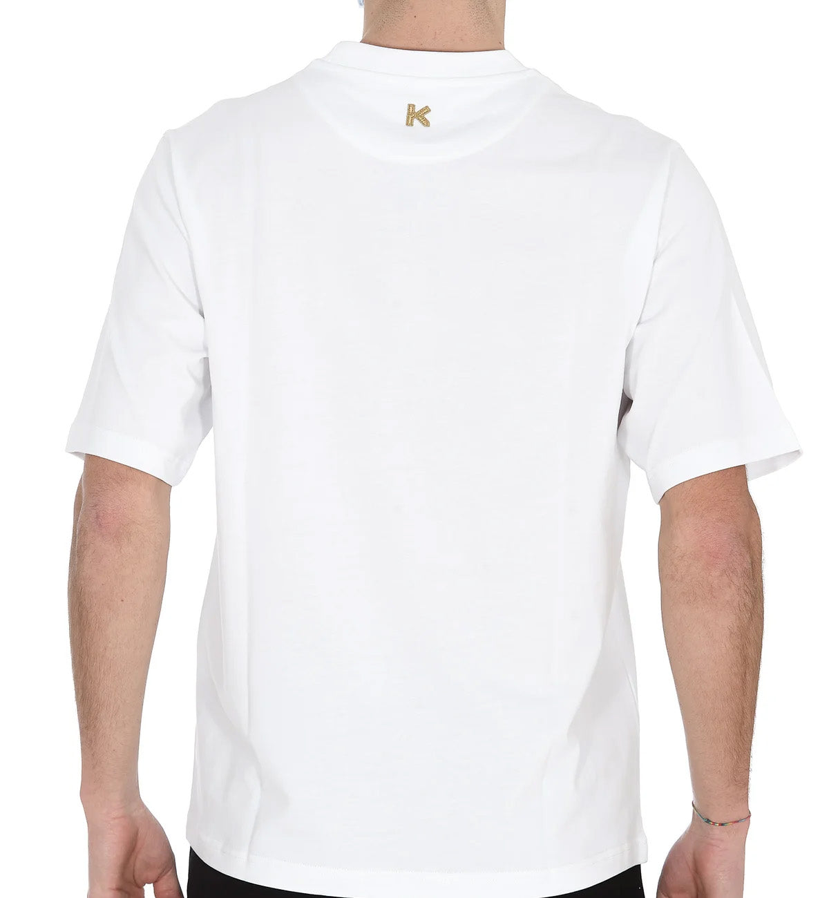 Kenzo Pink CNY Embroidered Tiger T-Shirt (White)