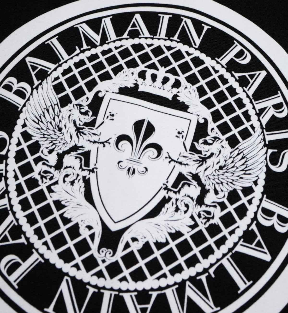 Balmain Flocked Coin T-Shirt (Black)