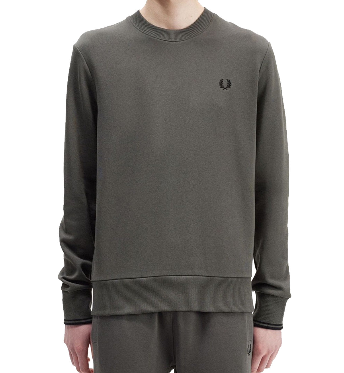 Fred Perry Crew Neck Sweatshirt (Grey)