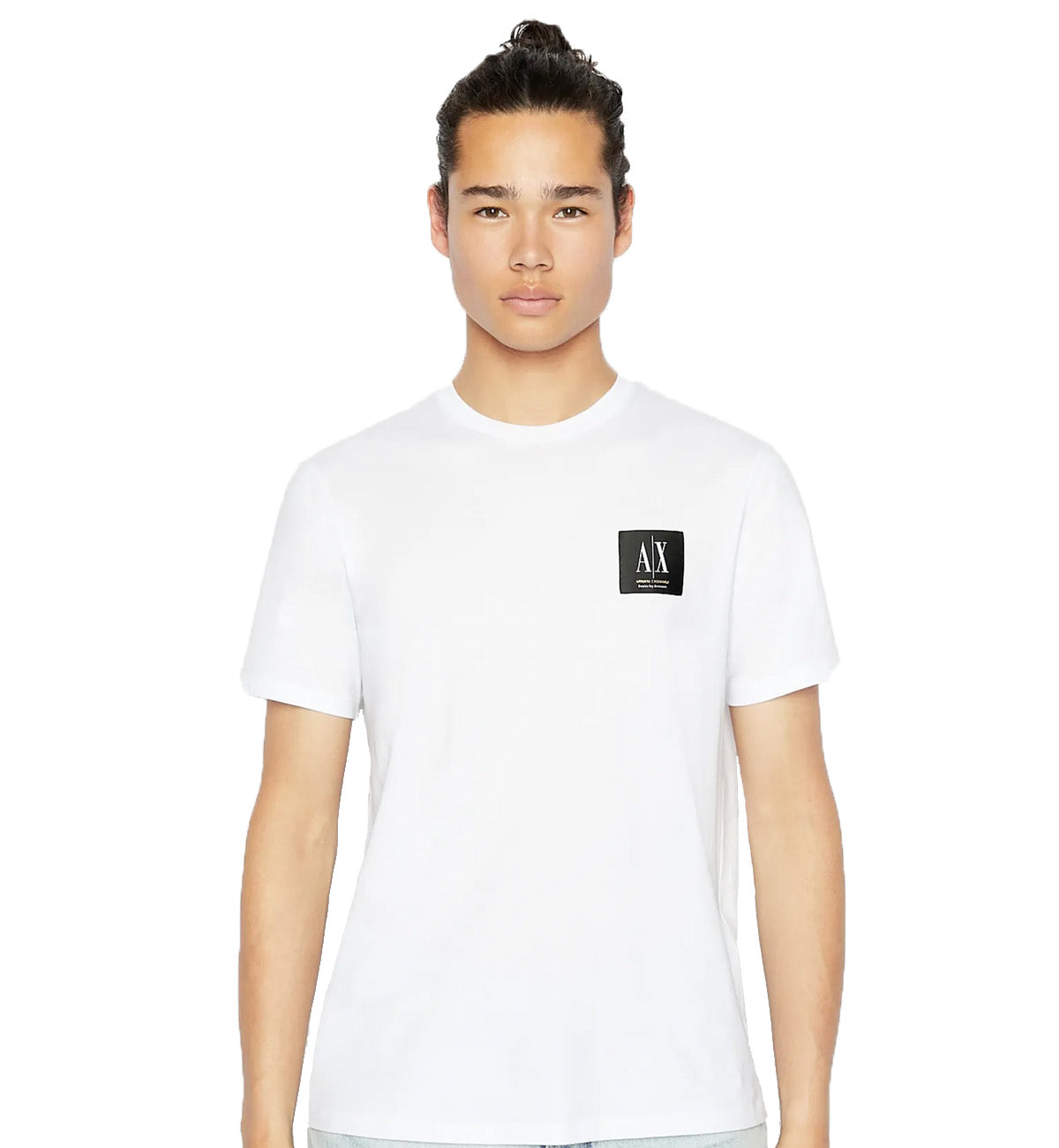 Armani Exchange Basic Chest Logo Tee (White)