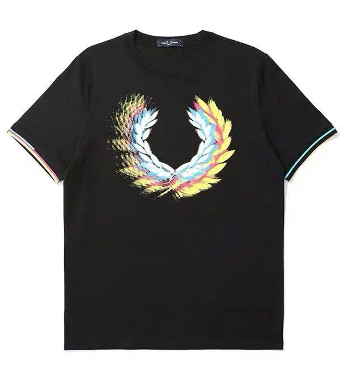 Fred Perry Process Colour Branded T-Shirt (Black)