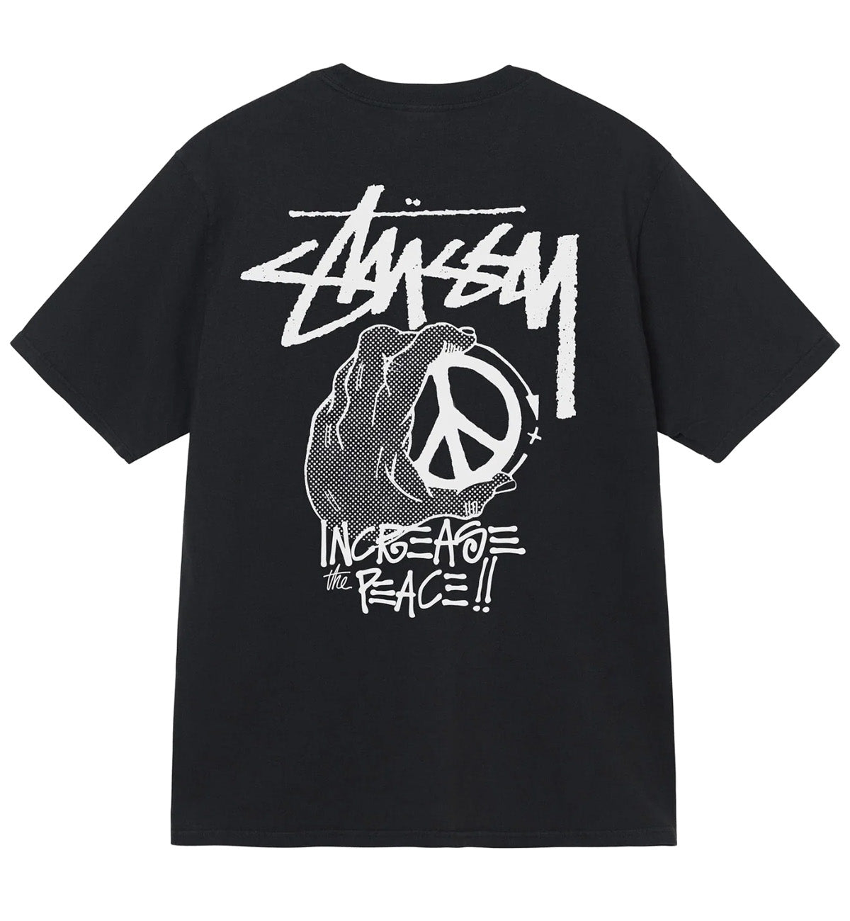 Stussy SS22 Peace Hand Tee (Black)