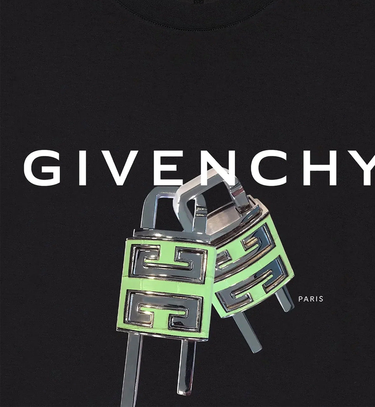 Givenchy 4G Padlock T-Shirt (Black)