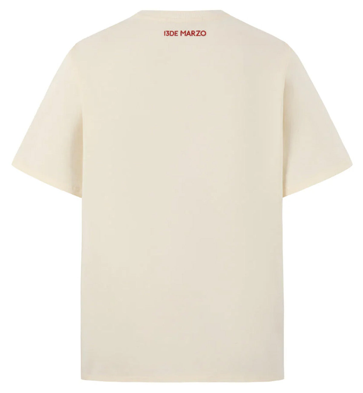 13DE MARZO Layered Hamburger T-Shirt (Beige)