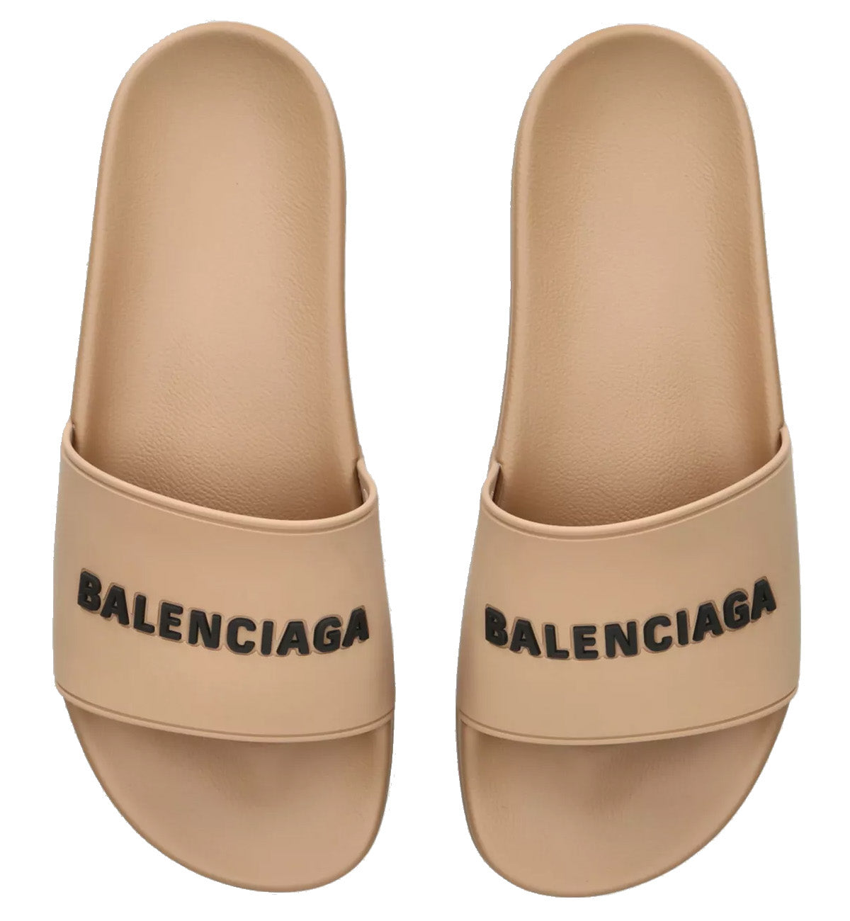 Balenciaga Pool Slides (Beige Comb)