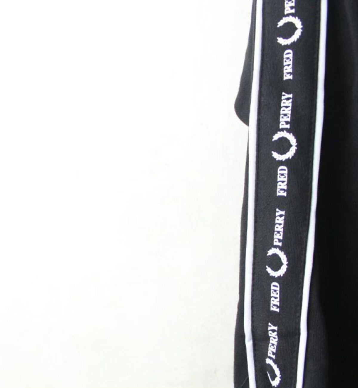 Fred Perry Long Sleeve T-Shirt with Side Taping (Black)