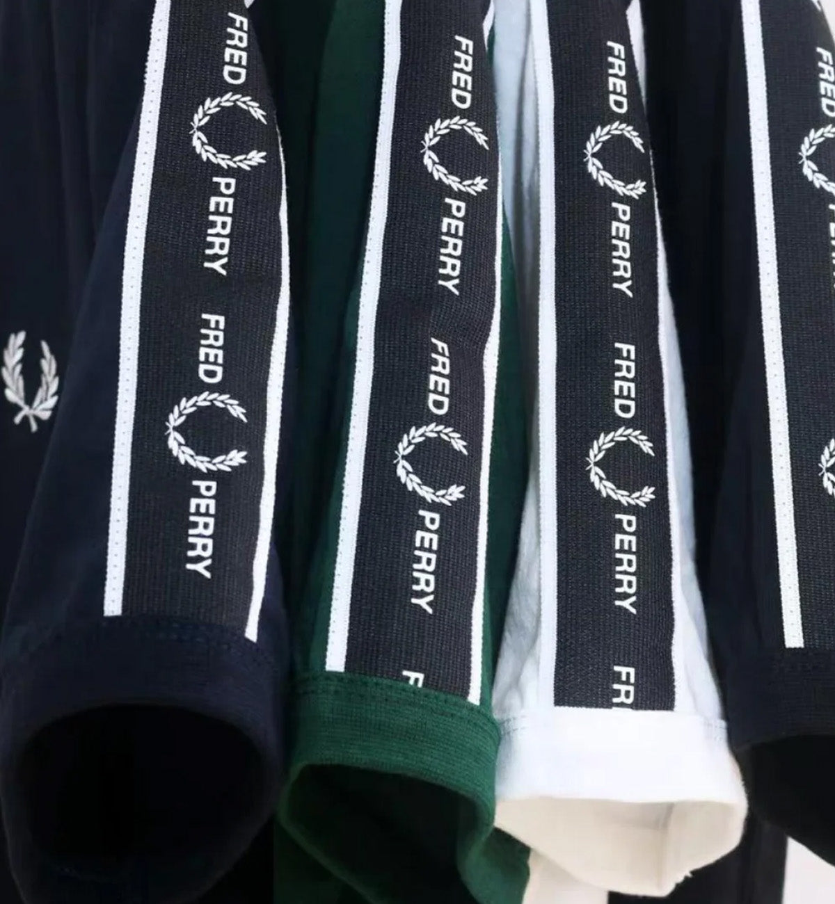 Fred Perry Taped Shoulder Tee - Green