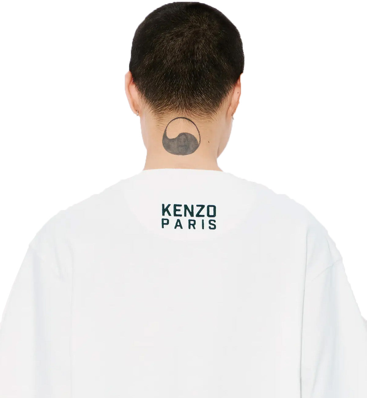Kenzo Embroidered Happy Tiger T-Shirt (White)