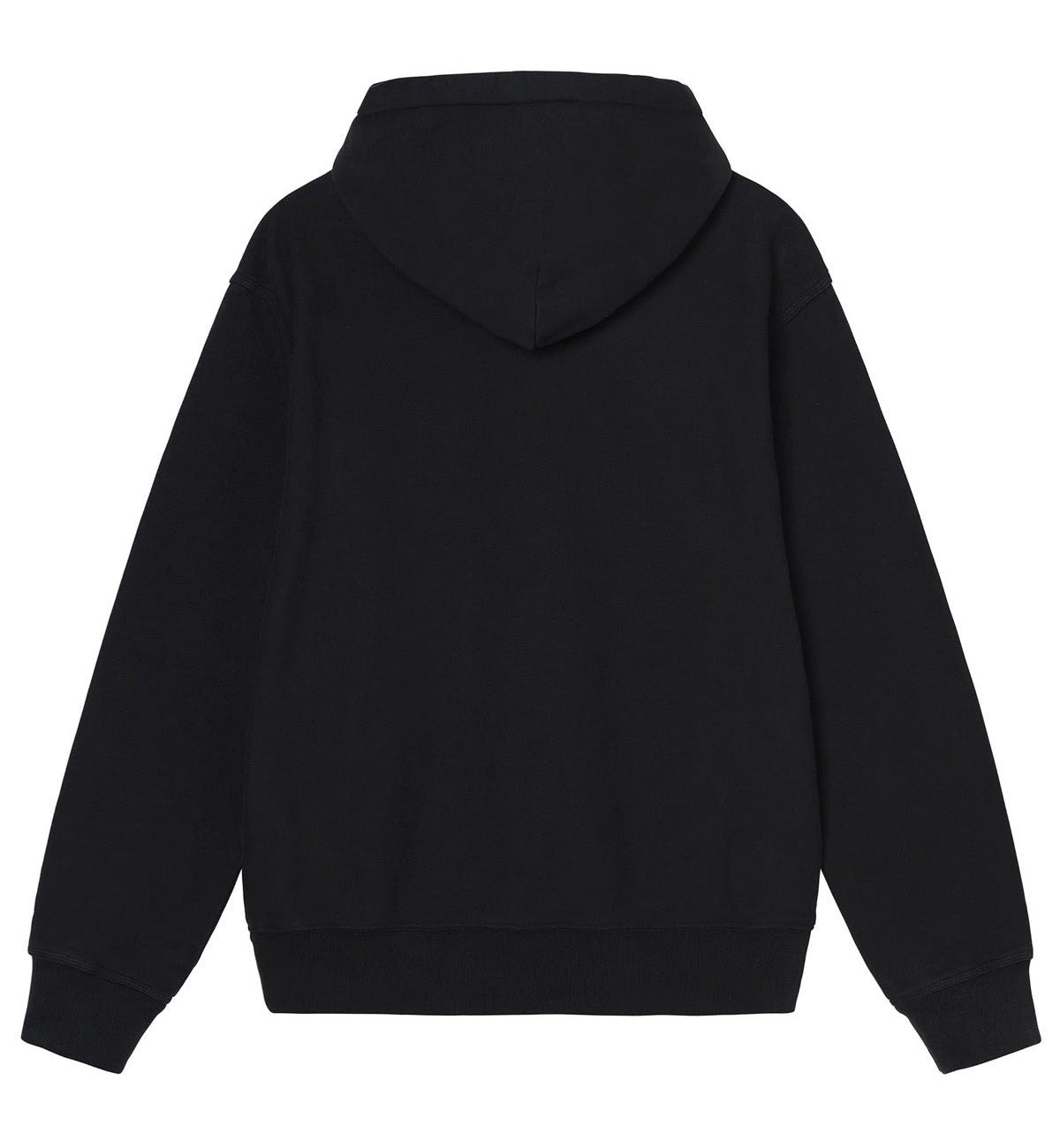 Stussy Stock Logo Applique Hoodie (Black)