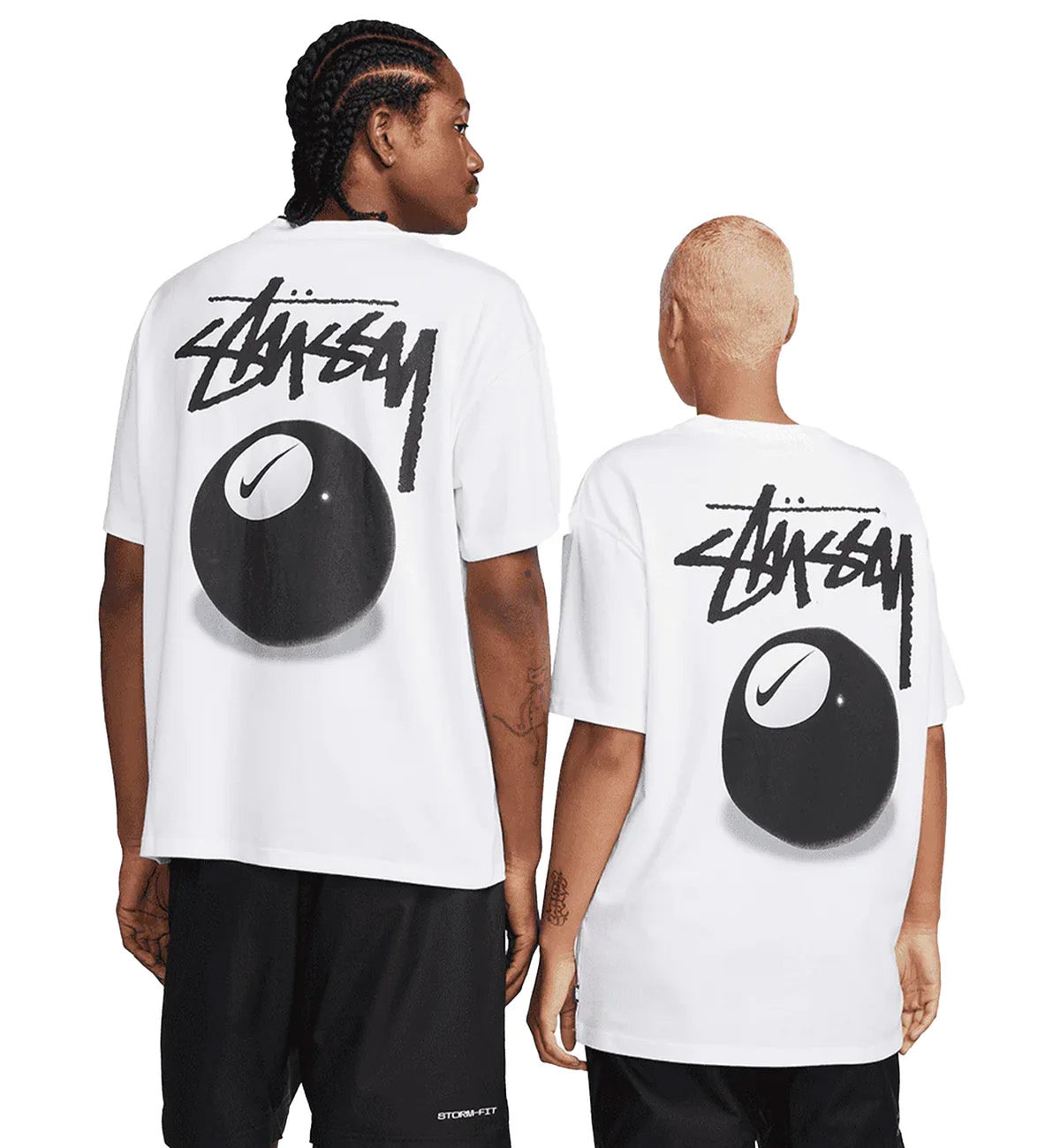 Stussy x Nike 8 Ball Tee (White)