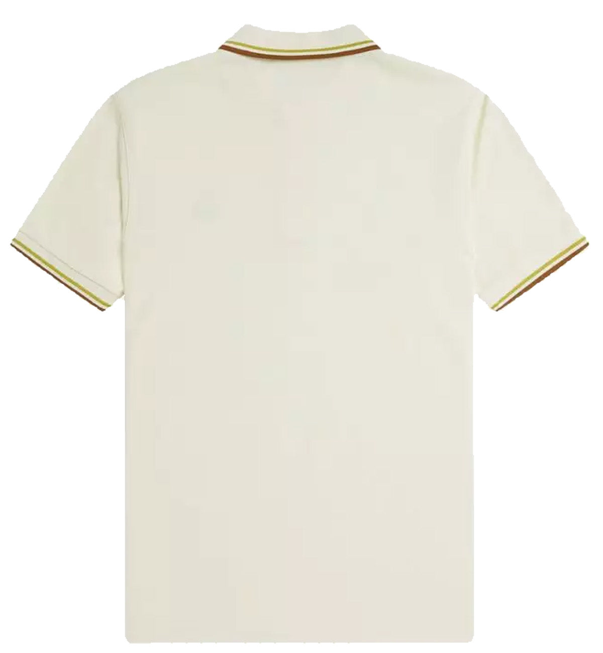 Fred Perry Bronze Yellow Stripe Polo Cream Shirt