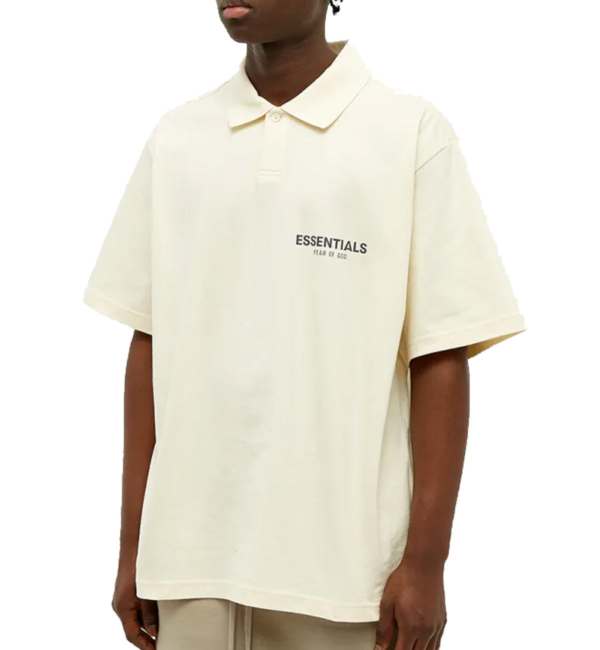 Fear Of God Essentials Short Polo Shirt (Cream)