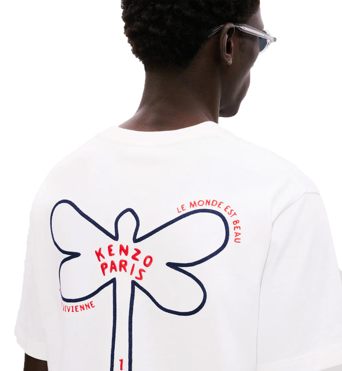Kenzo Embroidered Dragonflies T-Shirt (White)