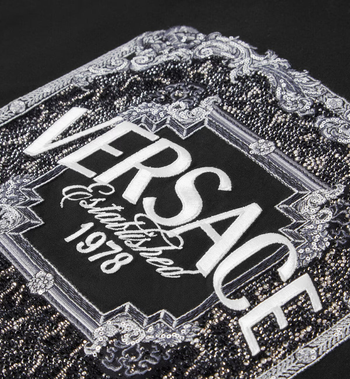 Versace Wild Stamp Crest T-Shirt (Black)