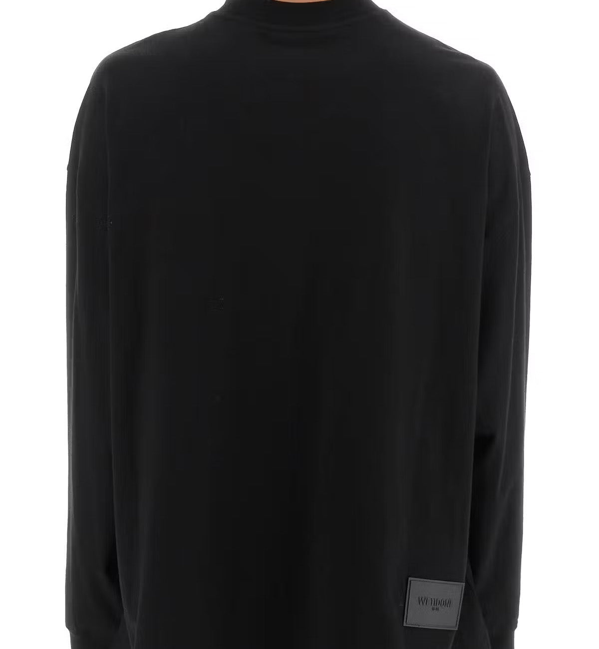 WE11DONE Multi Logo Long Sleeve T-shirt (Black)
