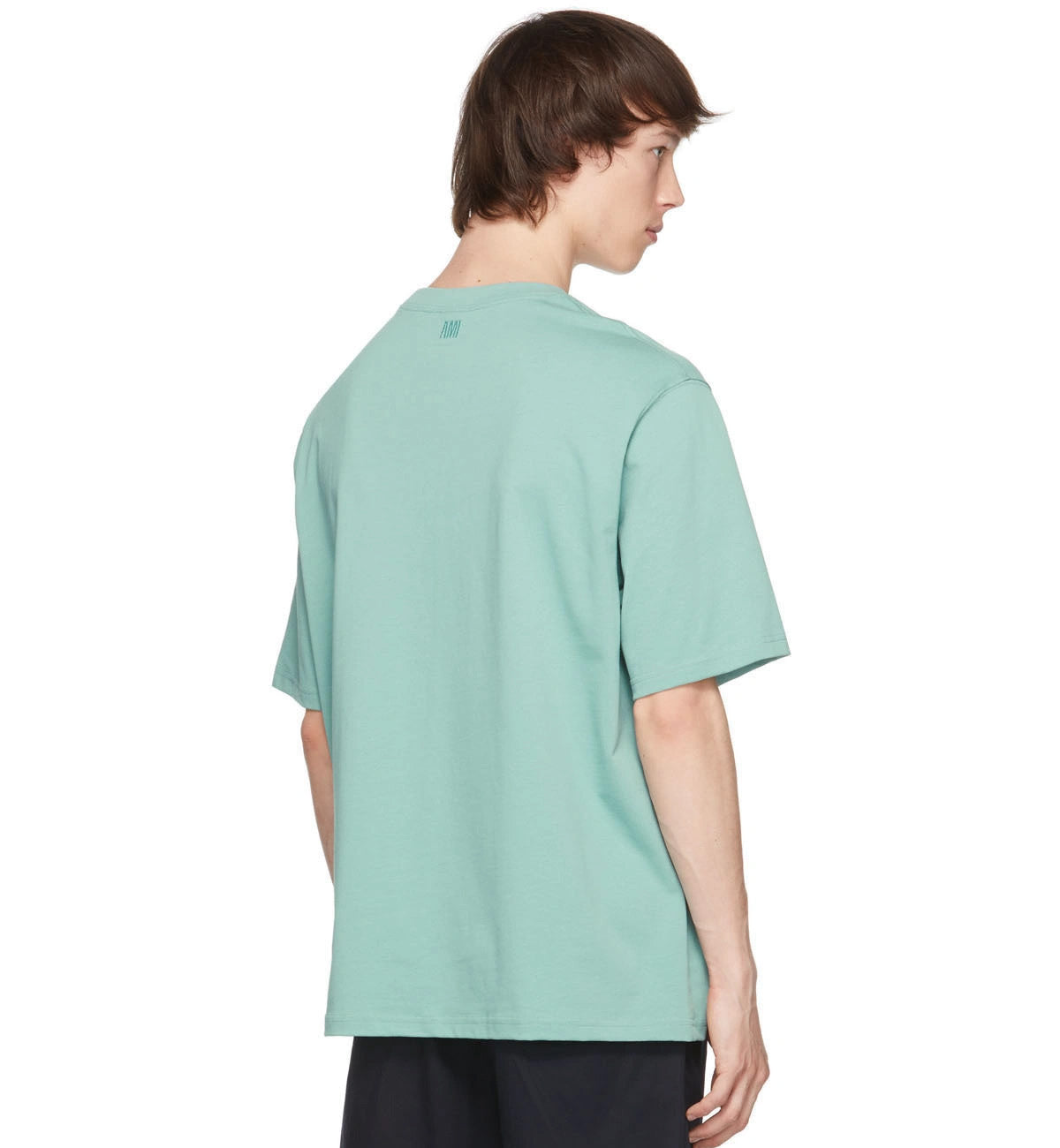 Ami de Coeur Outline Heart T-shirt (Mint Black)