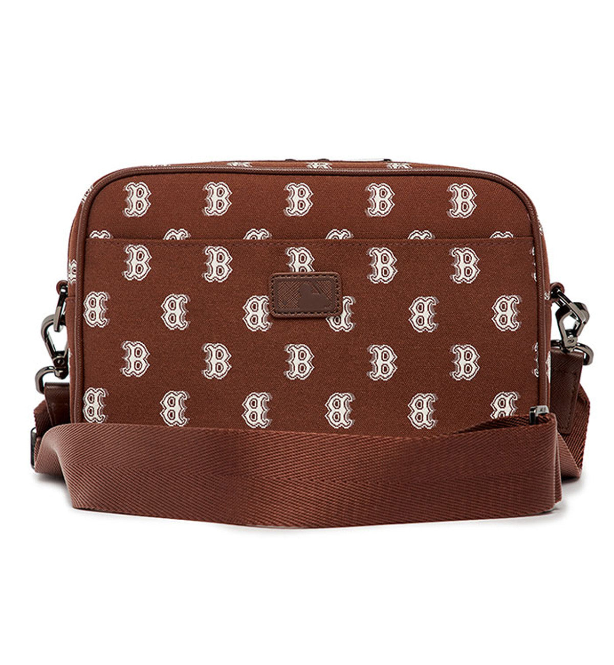 MLB Classic Monogram Jacquard Cross Bag (Brown Blue)