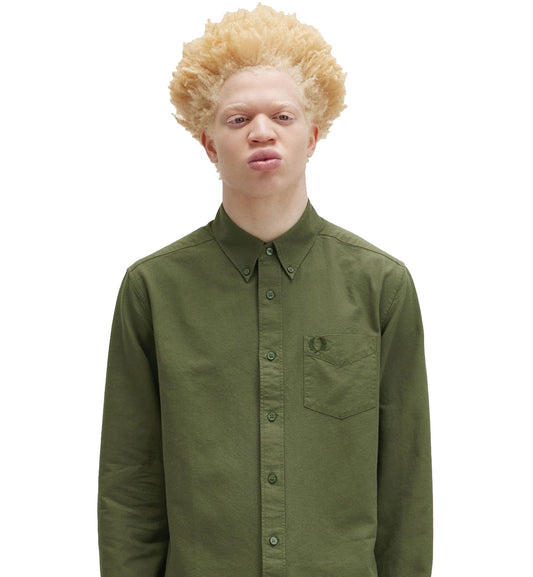 Fred Perry Classic Oxford Shirt (Deep Green)