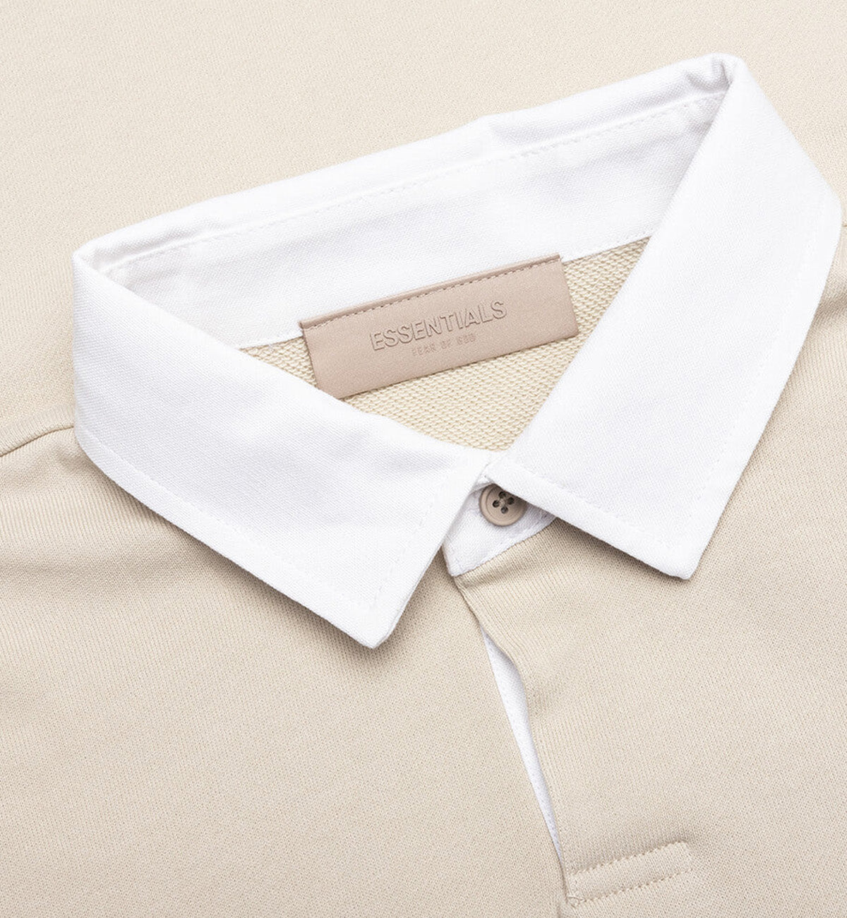 Fear of God Essential 1977 Long Sleeve Polo Tee (Wheat)