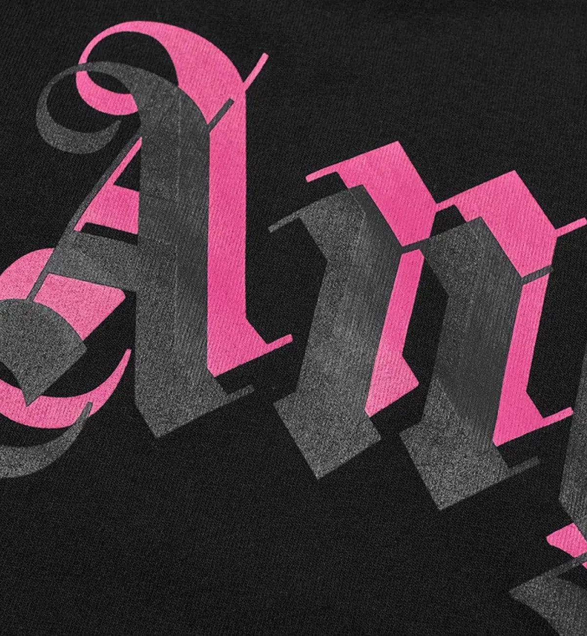 Palm Angels Double Printed Oversize T-Shirt (Black & Fuchia)