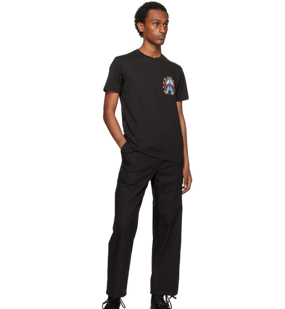 Kenzo Paris Drawn Varsity T-Shirt (Black)