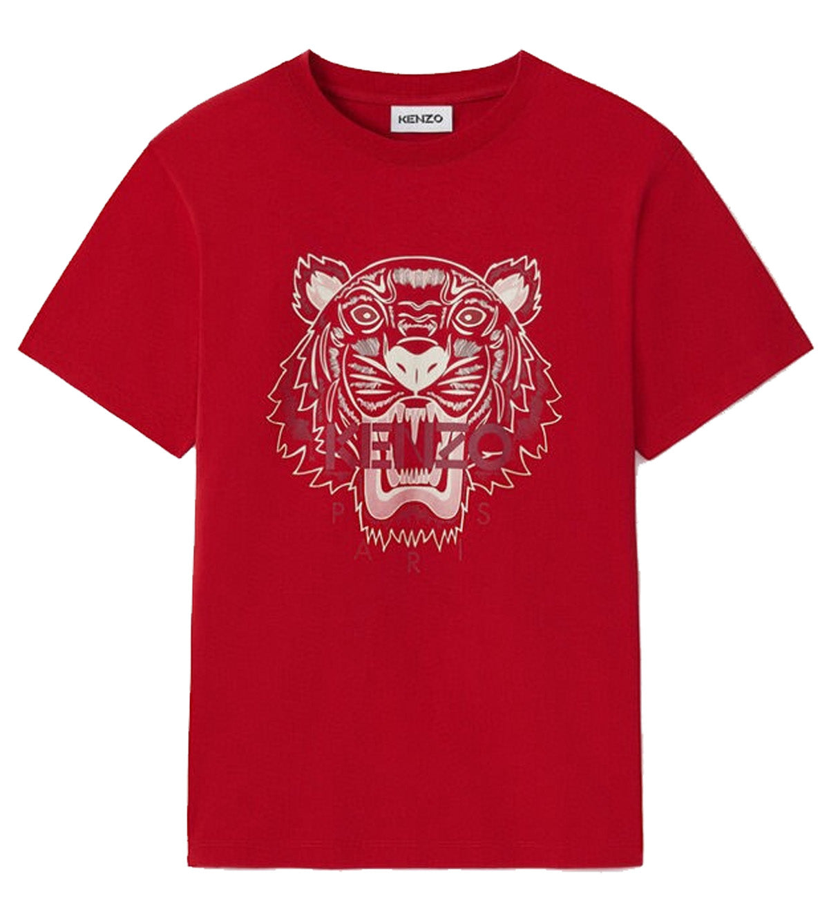 Kenzo Red Printed Tiger T-Shirt (Red)