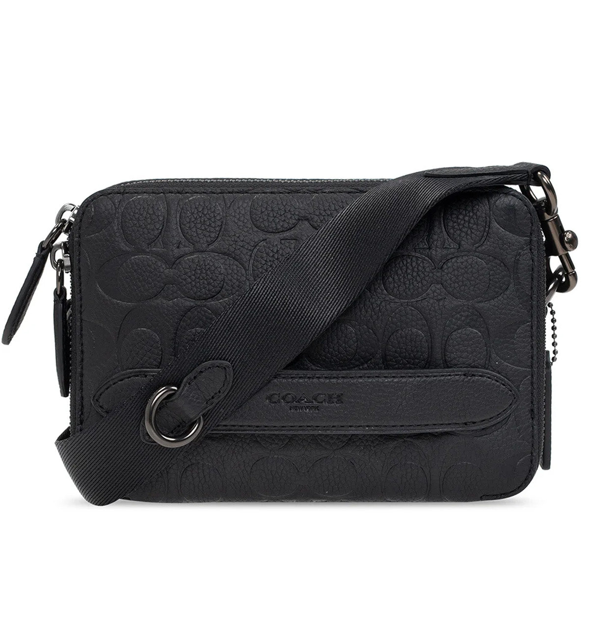 Coach Charter Logo Embossed Crossbody Bag