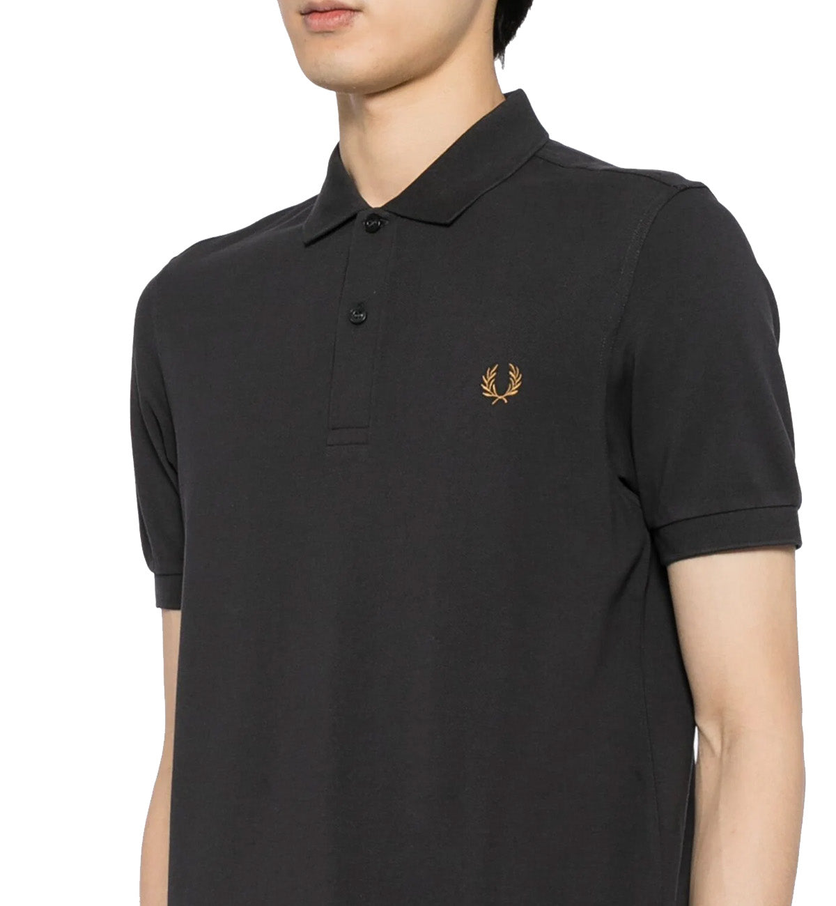 Fred Perry Tennis Polo Shirt - Black (Gold Laurel)