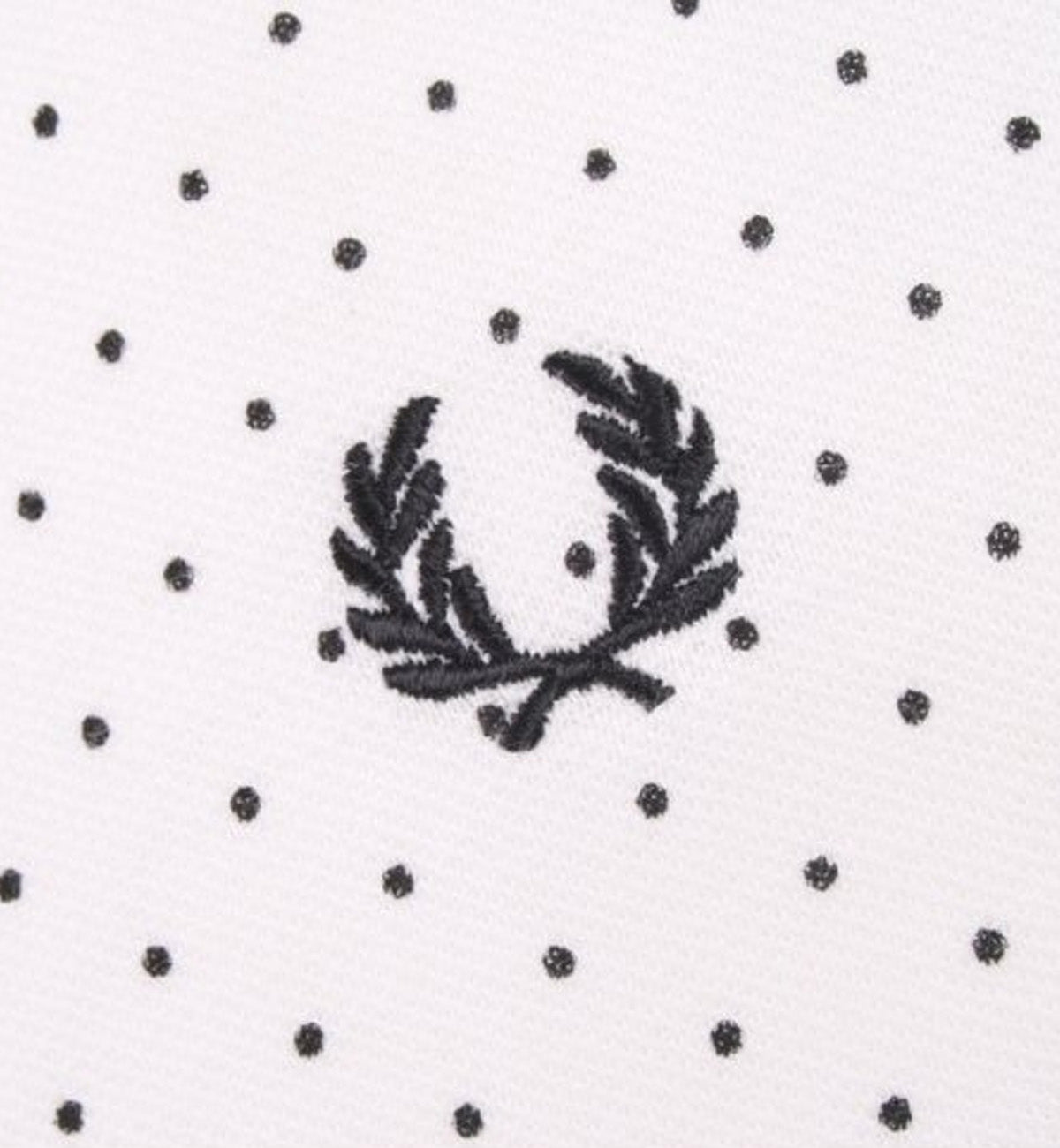 Fred Perry Printed Polka Dot White Polo T-shirt