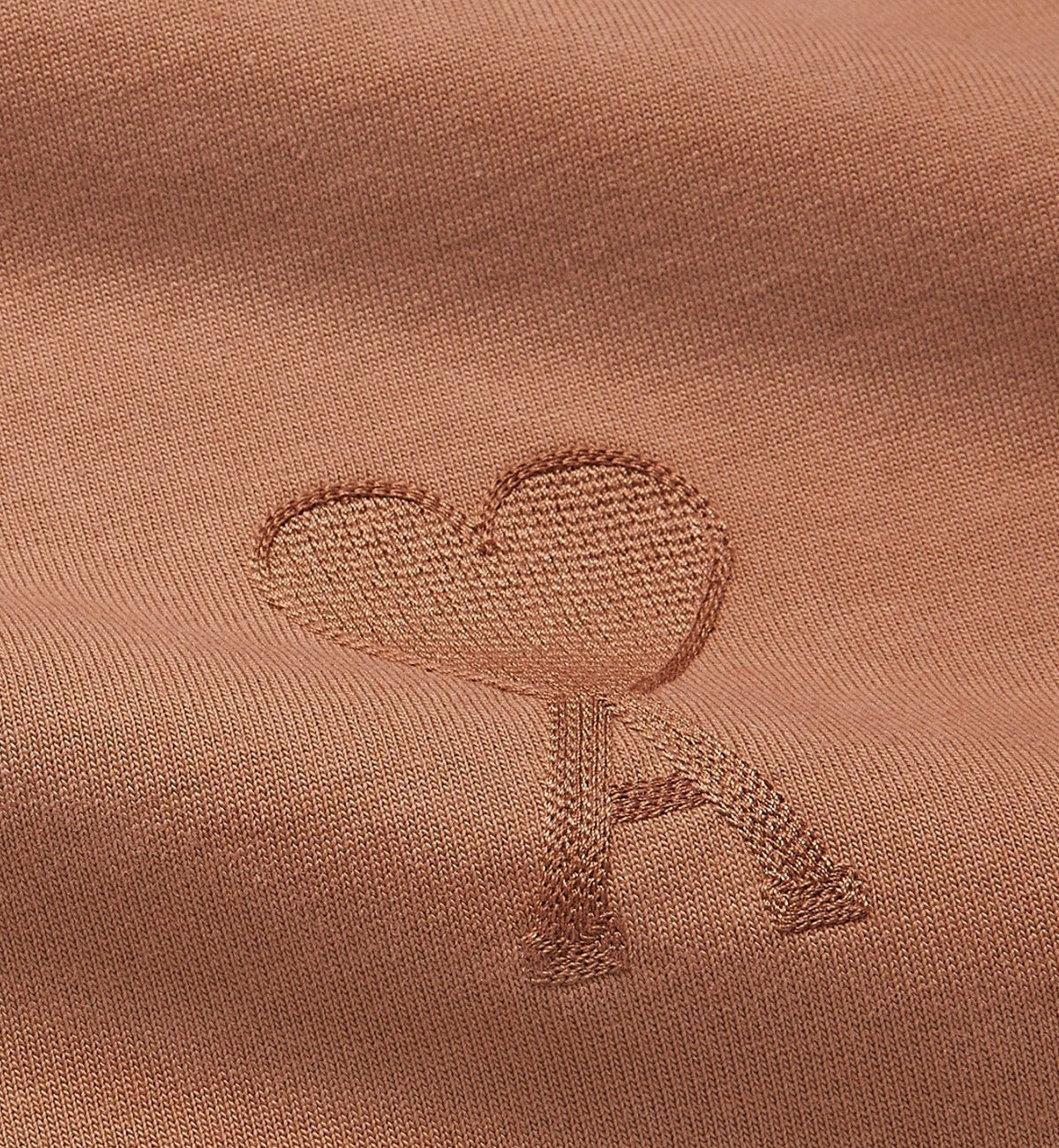 Ami de Coeur Embroidered Heart T-shirt (Brown)