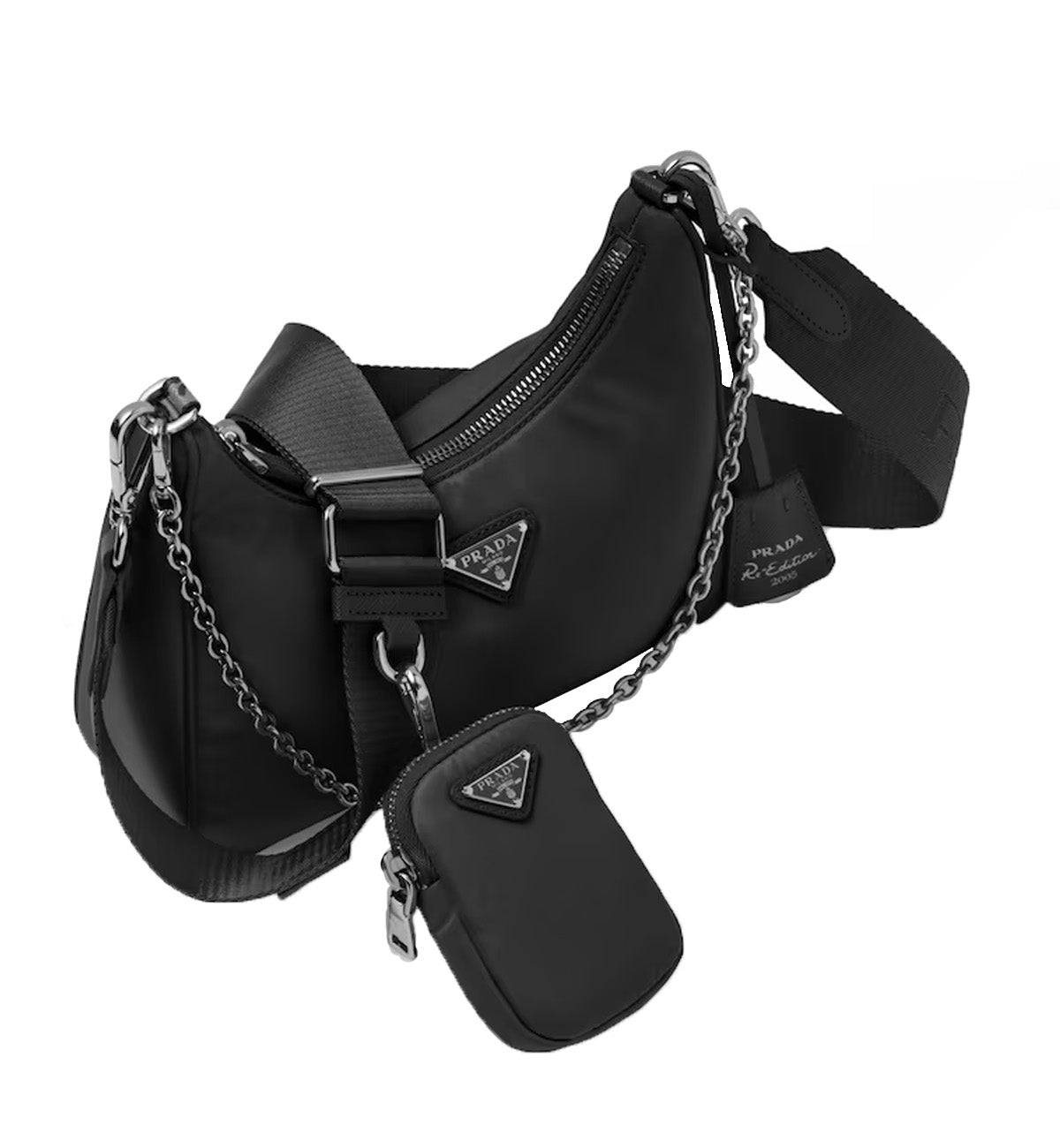 Prada Re-Edition 2005 Re-Nylon Bag (Black)