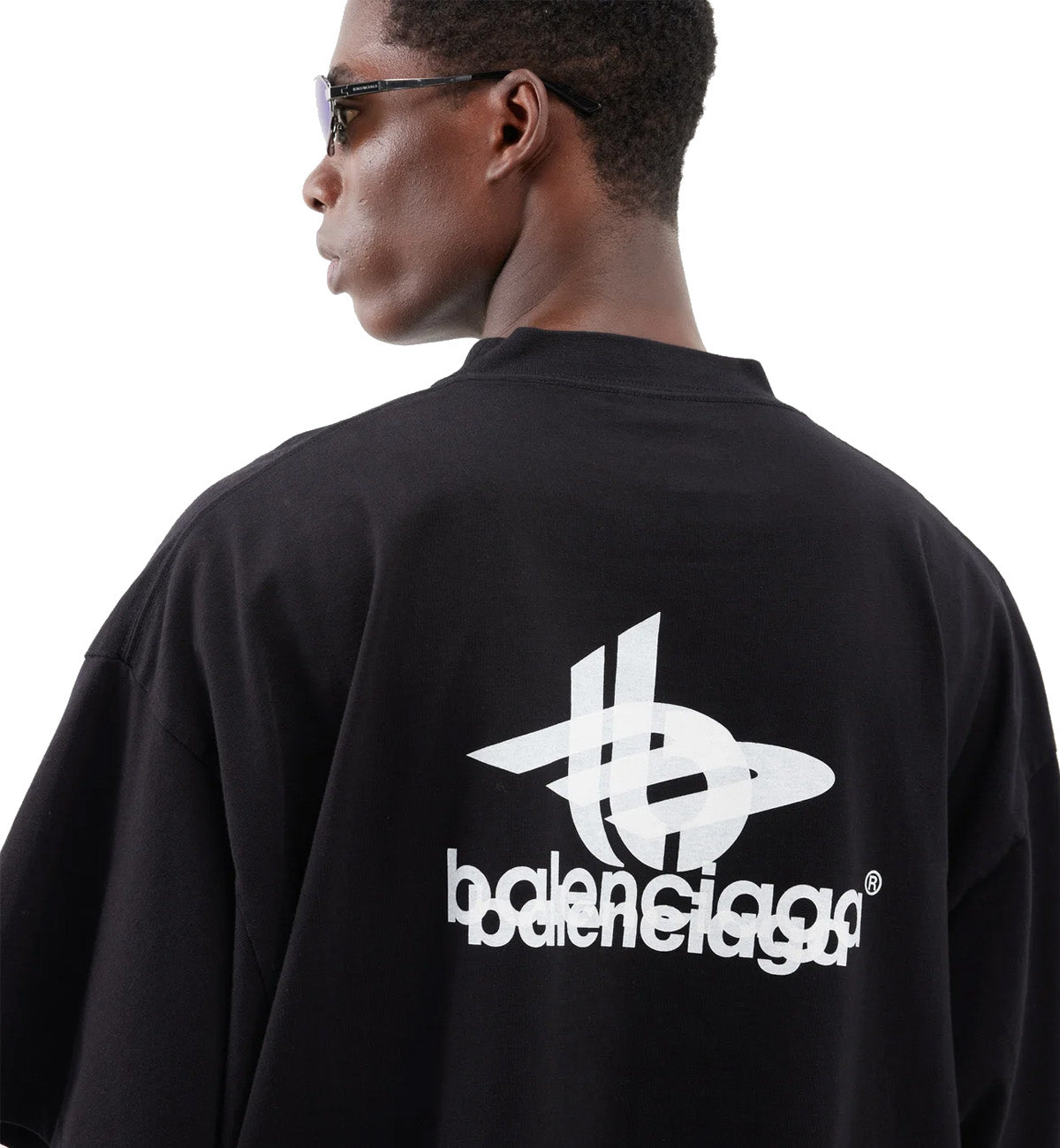 Balenciaga Oversized Logo-Print Cotton-Jersey T-Shirt